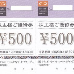 【残り６０００円分】クリエイトレストランツ株主優待券　しゃぶ菜・...