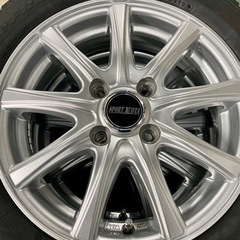 軽自動車　美品アルミ付きスタッドレス　155/65R14