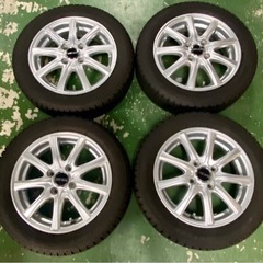 軽自動車　美品アルミ付きスタッドレス　155/65R14