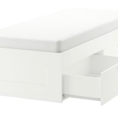 IKEA ホワイト　シングル　ベッドフレーム