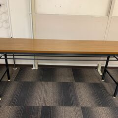 【引取先決定しました】折り畳み会議テーブル台数４（棚あり）