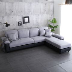 コーナーソファ ファブリック グレー グレー コーナーソファ ファブリック