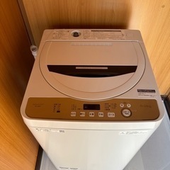 【ネット決済】お話中です。値下げ！Sharp縦型全自動洗濯機　6kg