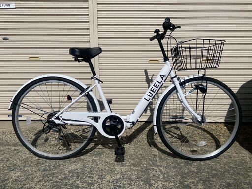 新品★未使用　シティサイクル　オートライト　 26インチ　シマノ製6段変速　ホワイト