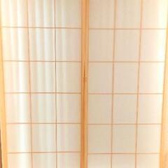 【キレイです】お値下げ　アルミ障子2枚セット#和製カーテン#ブラ...