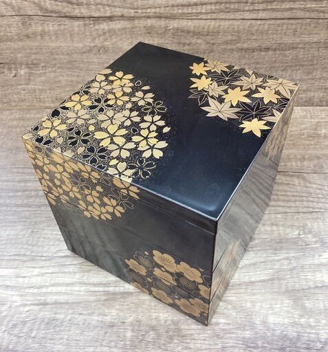 【REGASTOCK 川崎店】花丸春秋 5.0 三段重 (溜) (A) KT2034A