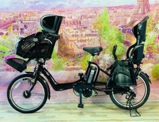 ❶5744子供乗せ電動アシスト自転車YAMAHA 20インチ良好バッテリー
