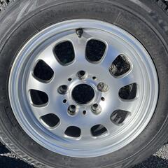 BMW(E46)3シリーズ純正 6.5J-15 off+42 pcd120/5H ハブ径72.5ミリ BRIDGESTONE BLIZZAK GZ(ブリヂストン ブリザック) 195/65R15 91Q 2014年製 スタッドレスタイヤ付き4本