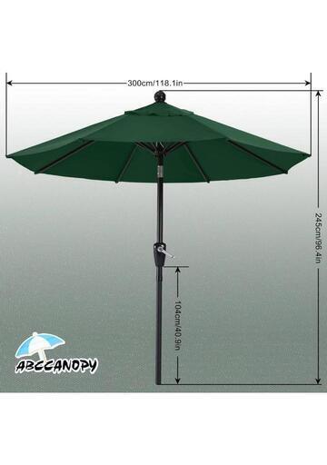 59t 未使用品  ABCCANOPY アルミ製パラソル ガーデンパラソル ビーチパラソル 角度調節 アルミ製 庭傘 アウトドア  y101304t