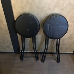 折りたたま可能な丸椅子2個セット(11月24日〜28日限定)