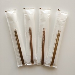 ホテルアメニティー 歯ブラシ+歯磨き粉 4本セット/使い捨て歯ブ...