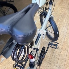 ⭐️人気⭐️ マイバラス 20インチ 折り畳み自転車 ミルクティーカラー No.1187