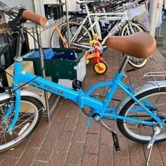 ⭐️人気⭐️ 20インチ 折りたたみ自転車 スカイブルー No....