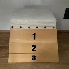 山口)下松市より 跳箱8段 踏切板とマットもお付けします！ BIZGM03H