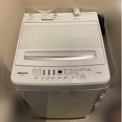洗濯機 Hisense HW-G60A 6.0kg 2022年購入
