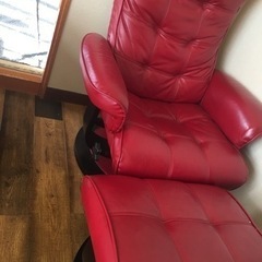 F1964【送料込み】1人掛けソファー　カラー　レッド　材質合皮 2.5人掛けソファ デビュー077 座面高42cm 合皮RED(2.5人掛けソファ 合