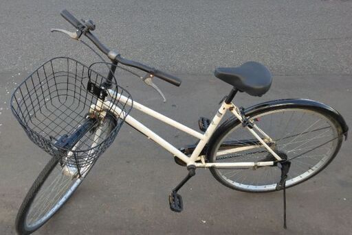 27インチ自転車】外装6段変速付 チェーン、前カゴ、サドル新品❗️若林 
