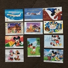 非売品 JAL ディズニー 絵葉書　ハガキ　11枚