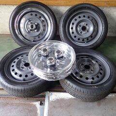 【お取引決定！】★軽トラ・軽バンにどうでしょう？デイトナルックのタイヤ・ホイール・トリムリング・センターキャップ4本セット！