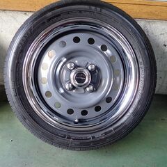 【お取引決定！】★軽トラ・軽バンにどうでしょう？デイトナルックのタイヤ・ホイール・トリムリング・センターキャップ4本セット！