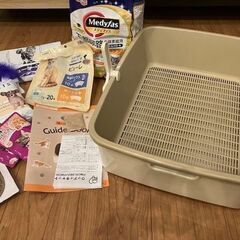 新品近い】使用1週間 ネコ用品一式 ケージ 2段 アイリスオーヤマ 木製