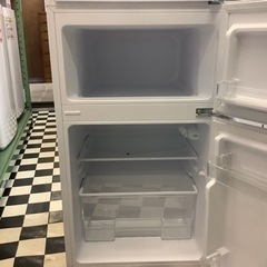 【リサイクルサービス八光】2022年製　ヤマダセレクト  YRZC09H1 2ドア冷蔵庫 (87L・右開き) ホワイト