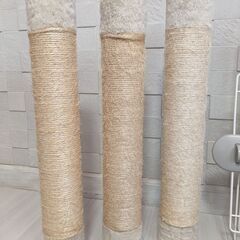 アイリスオーヤマ キャットタワー付ケージ 3段タイプ キャスター付 猫用ゆらゆらハンモック 爪とぎポール 高さ169×幅69×奥行54.5cm