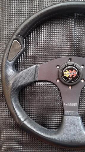 MOMO モモ ステアリング AL-02 レース ノト ブラック/ゴールド ホーン