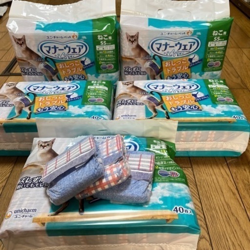 猫用オムツ　ssサイズ　４０枚✖️4
