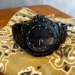 電池交換済　ルミノックスF117ナイトホーク6400腕時計メンズ黒ブラックアウト