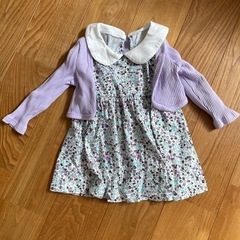 SHEIN パープル小花柄ワンピース