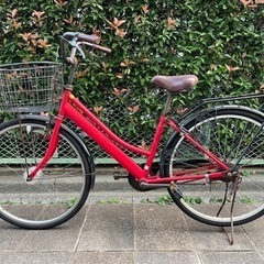 自転車 26インチ 赤