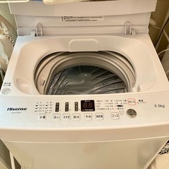 洗濯機　Hisense 5.5kg 2019年製