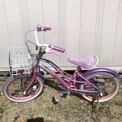 美品　16インチ幼児用自転車　サンリオ　ジュエルペット