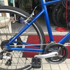 ブルーのクロスバイク　プレシジョン　レストア済みのとても綺麗な中古です