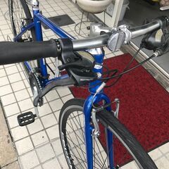 ブルーのクロスバイク　プレシジョン　レストア済みのとても綺麗な中古です