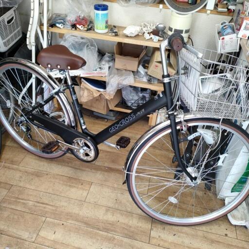 [受渡し完了しました] 新車です あさひサイクル ジオクロスプラス 27インチ 6段ギヤ マットブラック かながわペイのポイント使えます