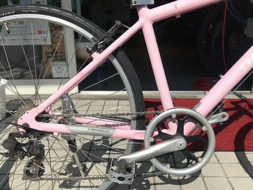 値下げ　GMシボレー　ピンクのクロスバイク　レストア済みの中古です 値下げ GMシボレー ピンクのクロスバイク レストア済みの中古です