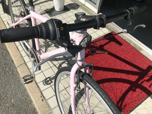 値下げ GMシボレー ピンクのクロスバイク レストア済みの中古です