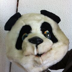 値下げ。要修理口元ベロ。格安中古短期使用　着ぐるみパンダ・動物イベントスーツ　「子パンダ・」。 　動物・等身ゴム製　・国産品、本体スーツ、手、脚付き、頭セット２点。洗濯出来ます。 　パンダ・コアラ・トラ・ブタ・ウサギ・サル等１３種各1着先着限り。  