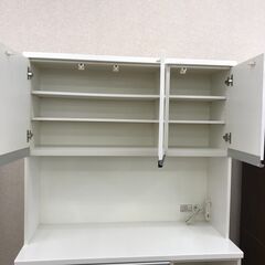 ★ジモティ割あり★ ニトリ 食器棚 ホワイト H200.5×W120×D51 クリーニング済み KJ3264 ☆ジモティ割あり☆ ニトリ 食器棚 ホワイト H200.5×W120×D51