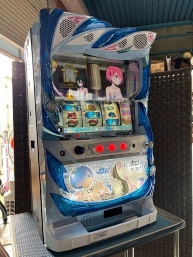 人気のレムパネル!! パチスロ実機 家庭用 コインレス仕様 Re:ゼロから始める異世界生活 リゼロ 6号機 設定キー、ドアキー付き