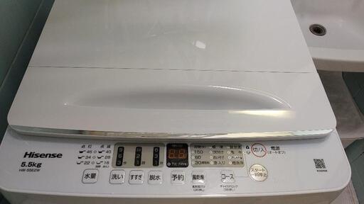 【更に値下げしました】洗濯機 Hisense 5.5kg