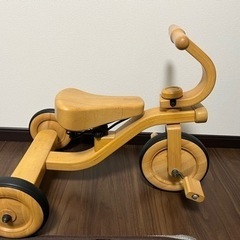 ヤトミ　木製　三輪車　アンティーク