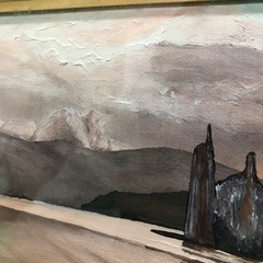 s1014501 鈴木茂 画家 絵画 油絵 作品 ルツェルン湖 スイス インテリア 風景画 真作 中古品