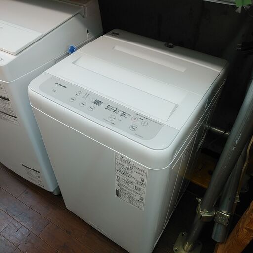 SALE！3か月間保証☆配達有り！18000円(税込み）2022年製 パナソニック 5㎏ 全自動 洗濯機
