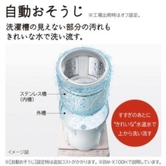 極美品 発送可 洗濯機 日立 洗剤自動投入