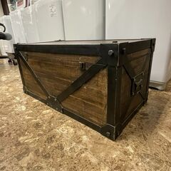 ヴィンテージ 木製 トランク 収納 ボックス スツール ボックス...