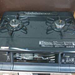 SALE！3か月間保証☆配達有り！15000円(税込み）パロマ ガスコンロ 都市ガス 水無両面焼き 2021年製 ホース付き
