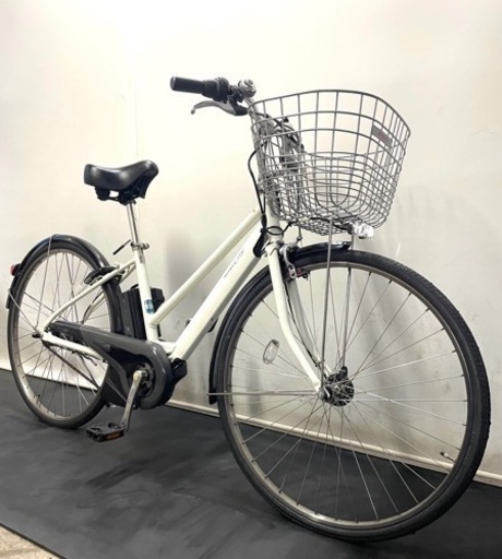 関東全域送料無料　業界最長完全保証電動自転車　ヤマハ　パスシティ　27インチ　8.7ah パワフルアシスト　白色
